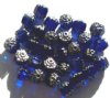 30 8mm Cathedral Sapphire with Silver Ends